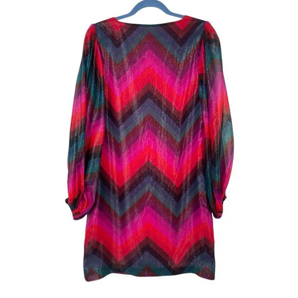 Trina Turk Hitachi Silk Blend Shift Dress Size 2 Multicolor Party Night Out - Picture 12 of 13